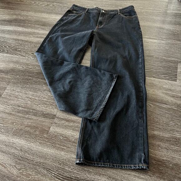 NWT Lioness Top Model Jeans Charcoal Size XXL / 12 Wide Leg Straight Denim Pants - Picture 6 of 15